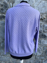 Load image into Gallery viewer, 80s purple jumper uk 12-14
