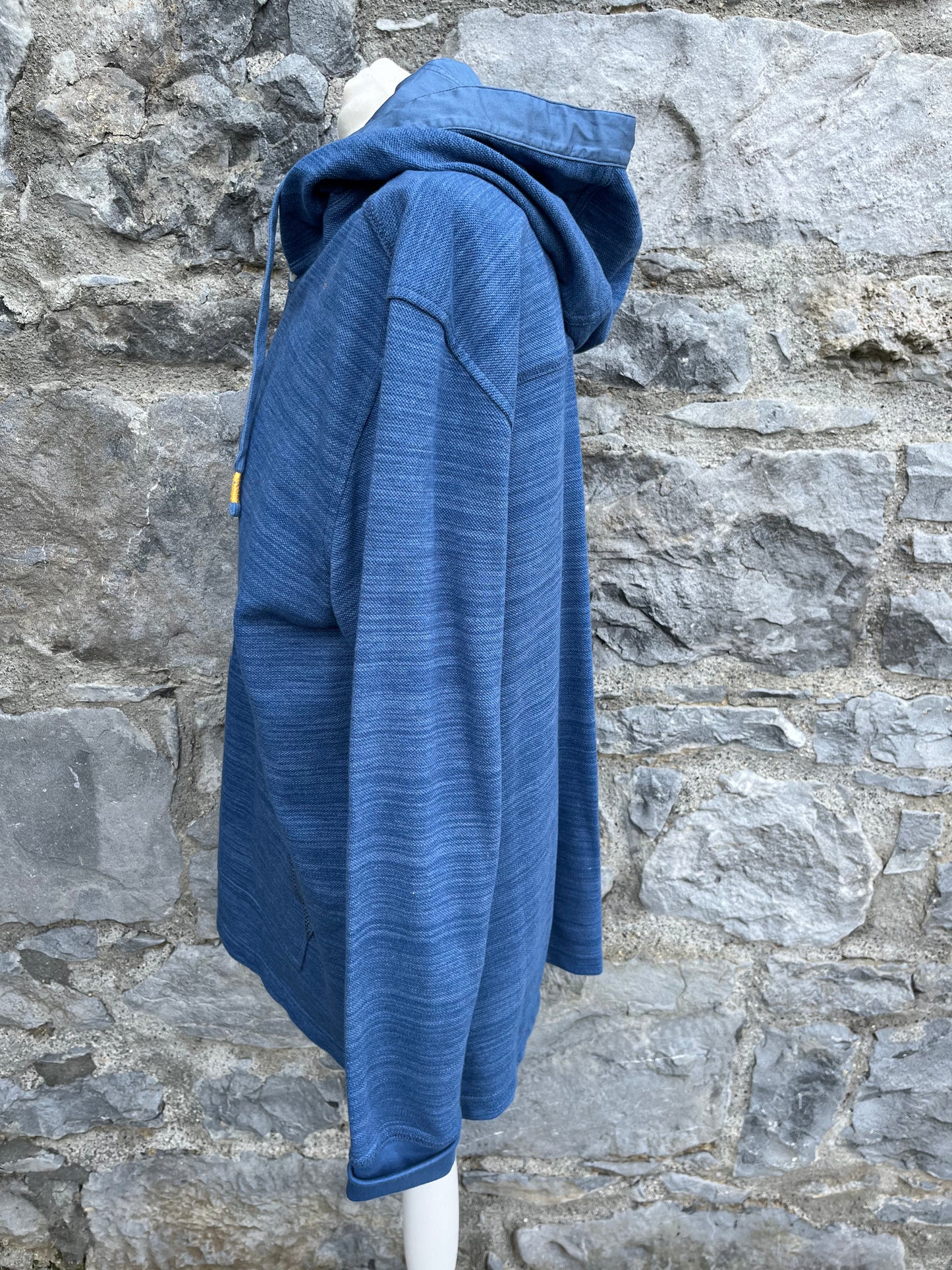 Blue melange hoodie   Medium