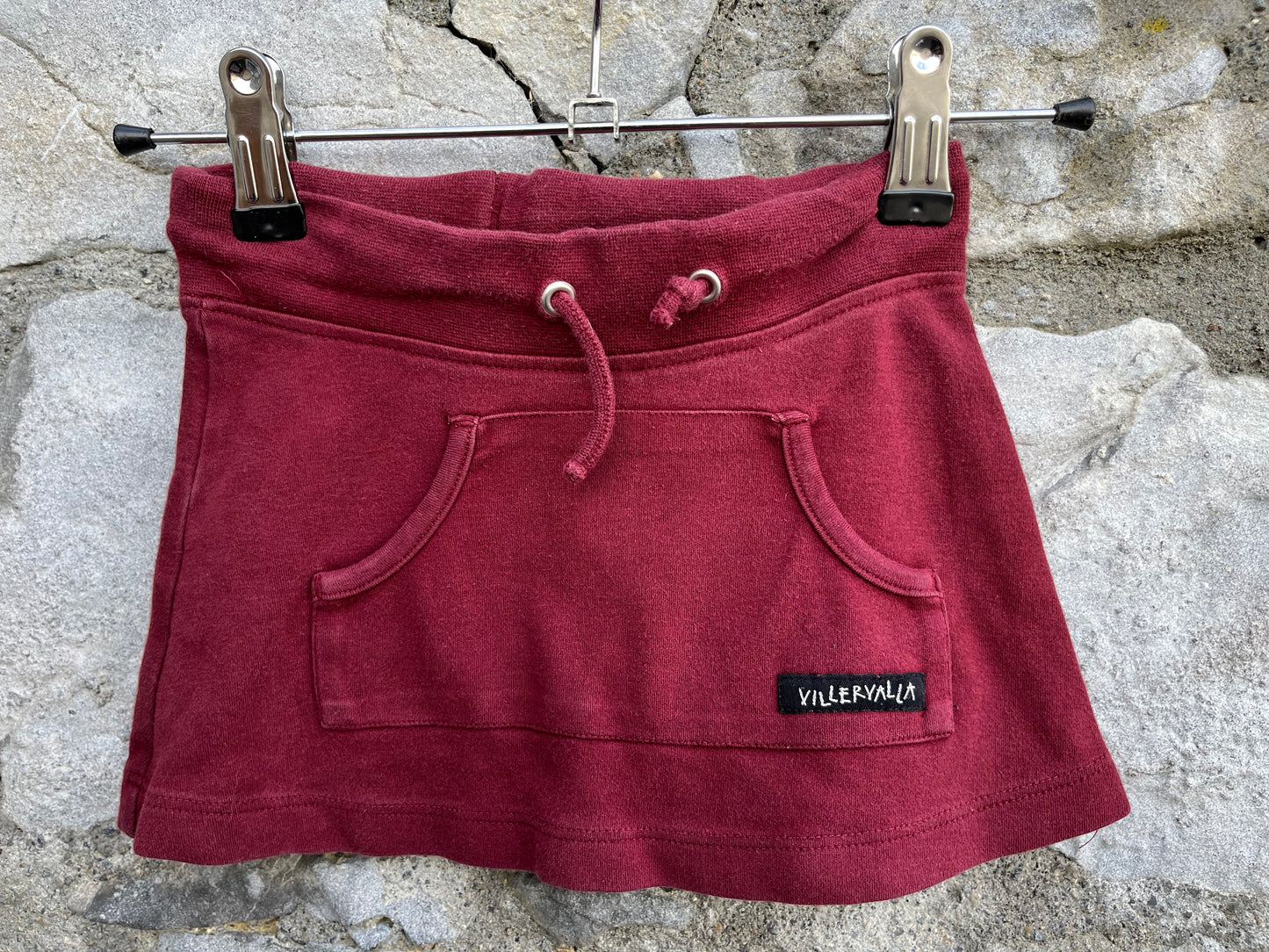 Maroon mini skirt 12-18m (80-86cm)