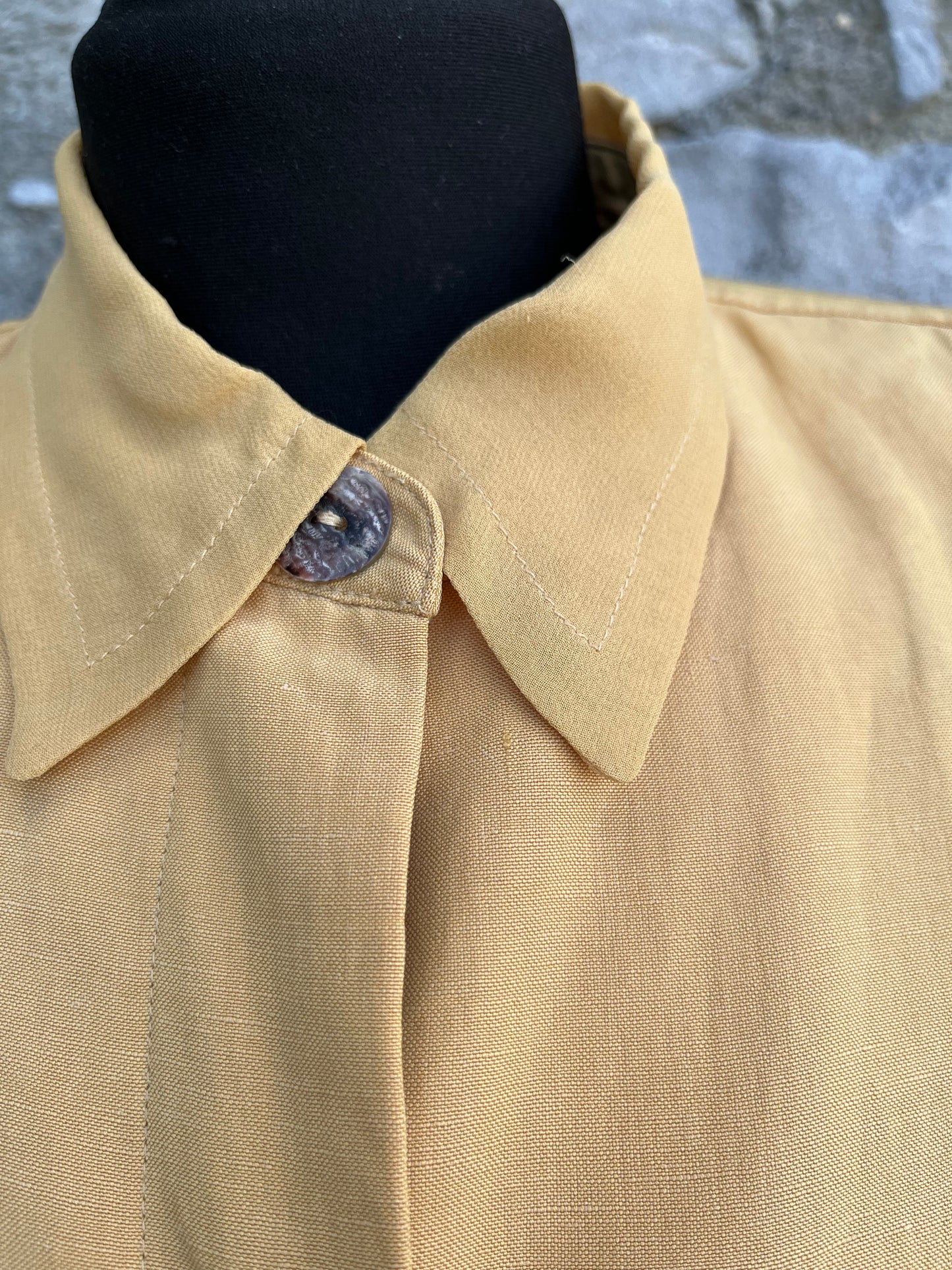 90s yellow blouse 8-10