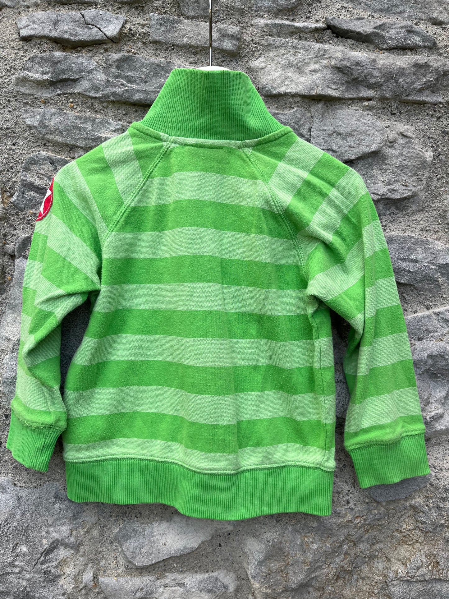 Green stripy jacket   2y (92cm)