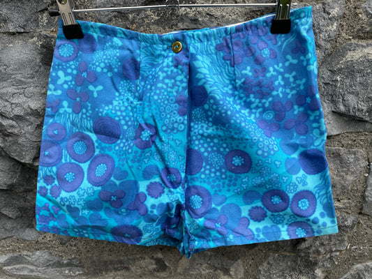 70s floral shorts uk 4