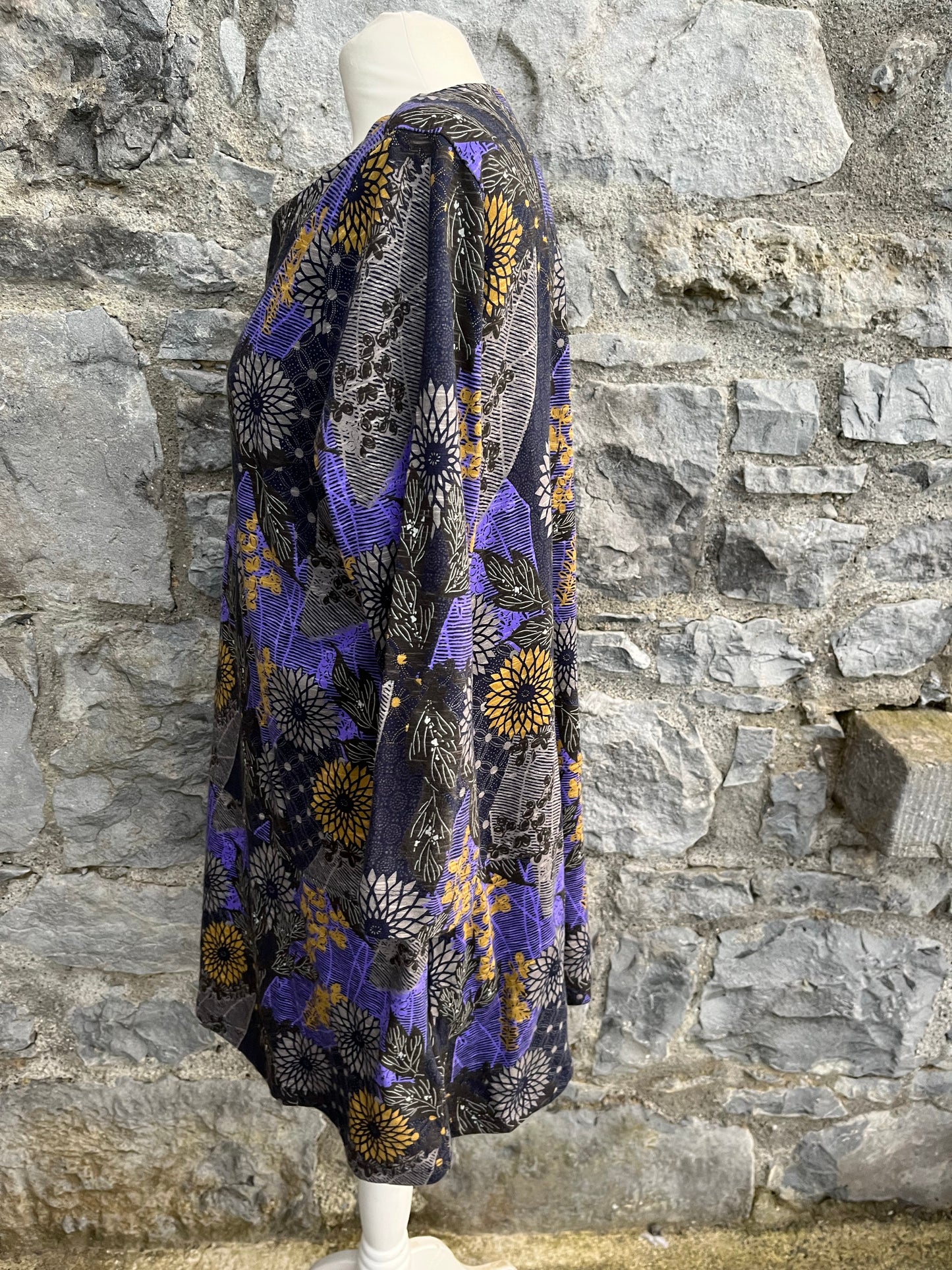 Charcoal&purple tunic  uk 18