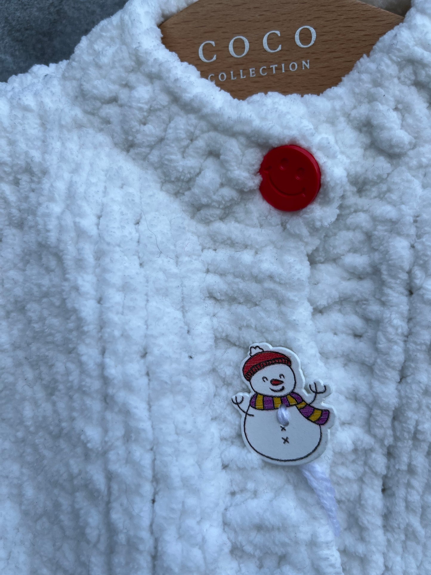 Snowman cardigan  3-6m (62-68cm)