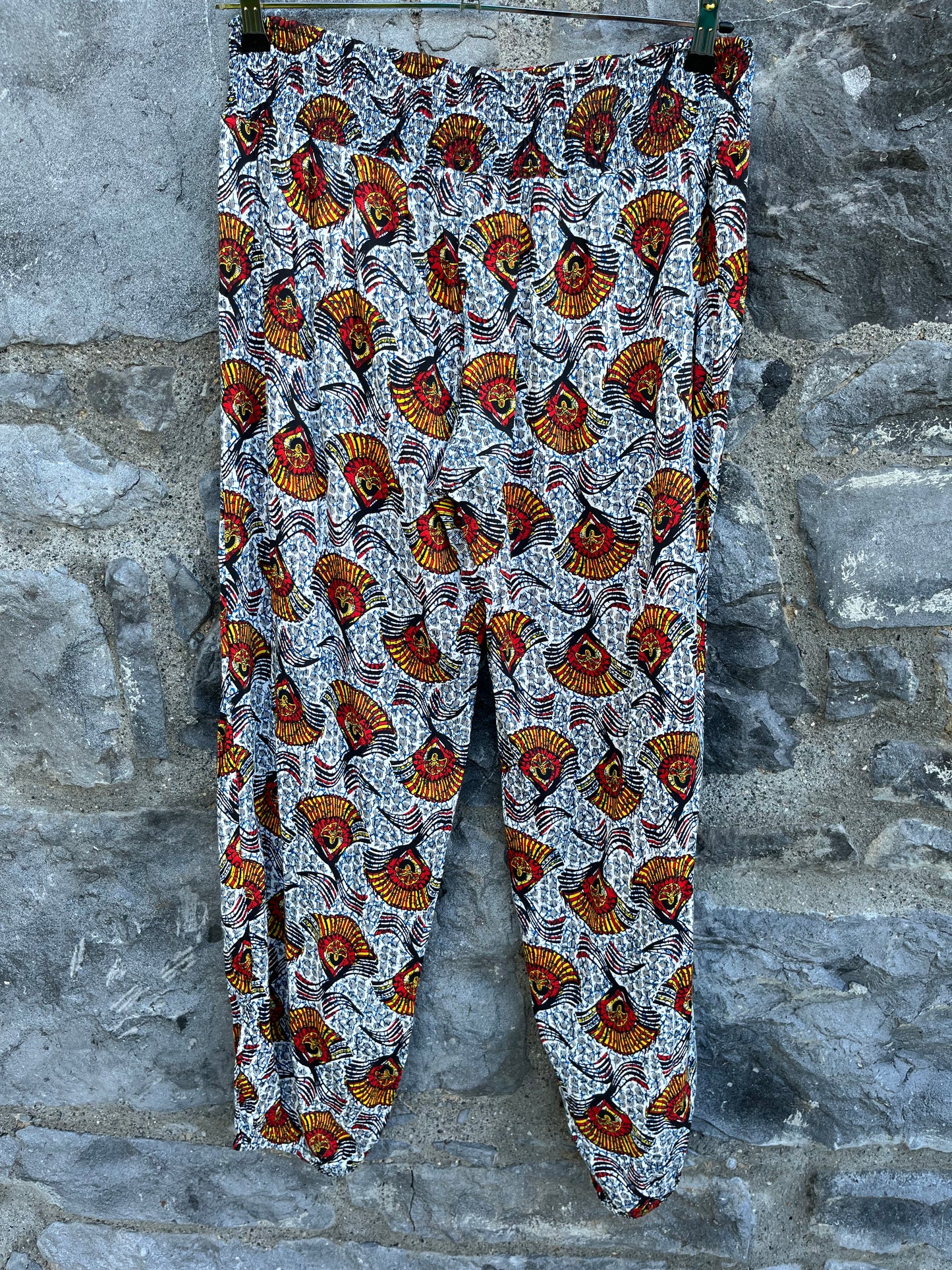 Abstract patterned pants uk 12-14