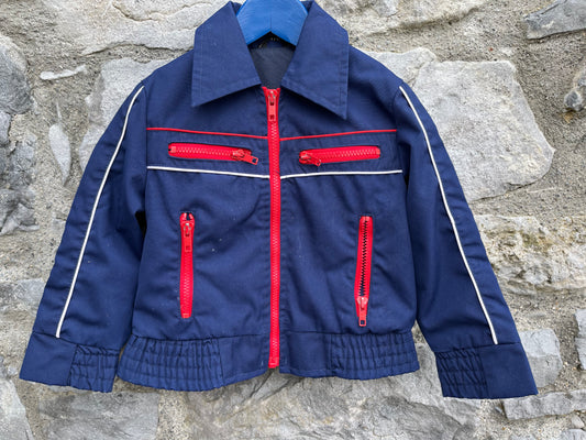 70s navy jacket   3-4y (98-104cm)