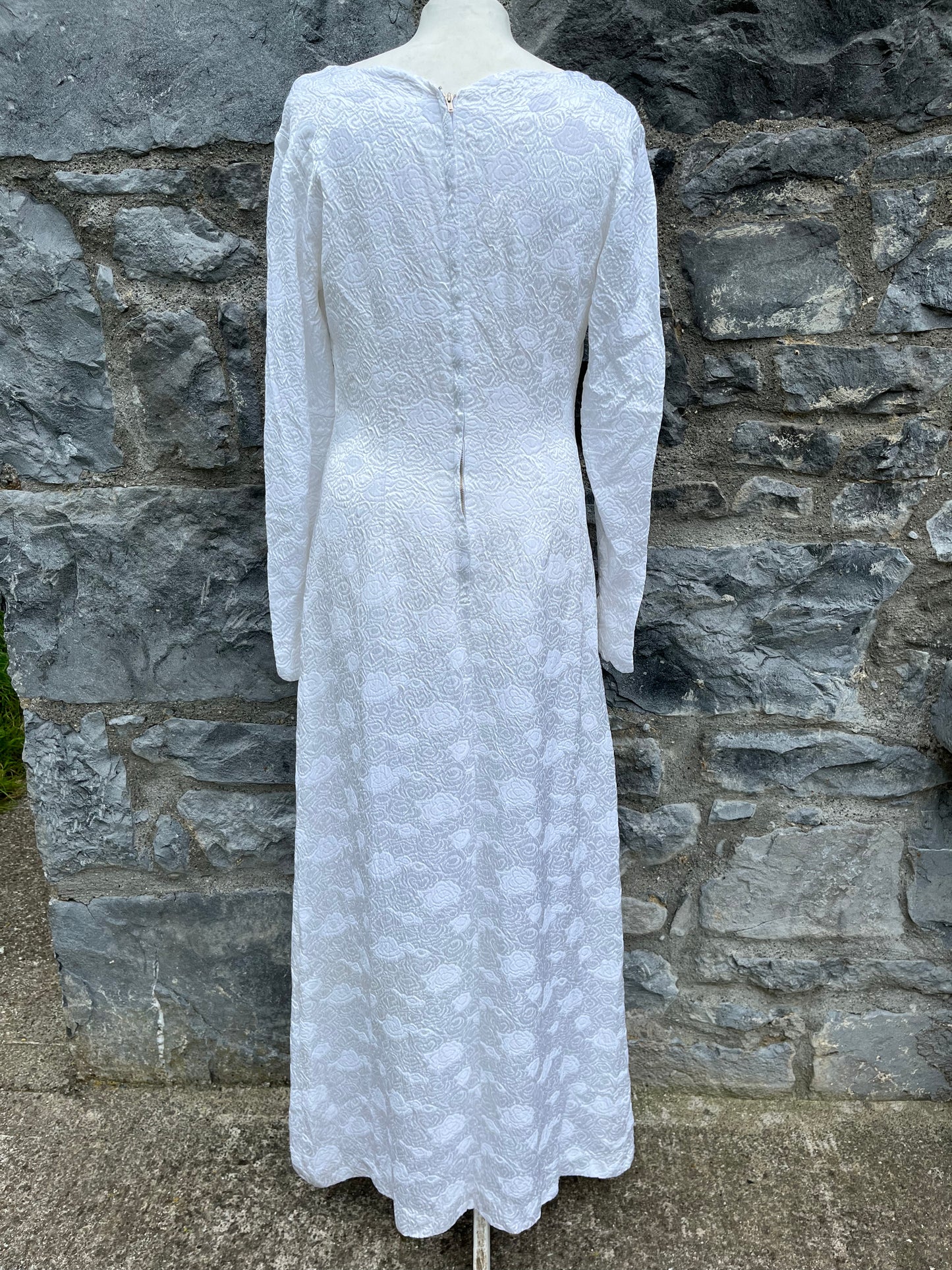 60s white maxi dress uk 8-10