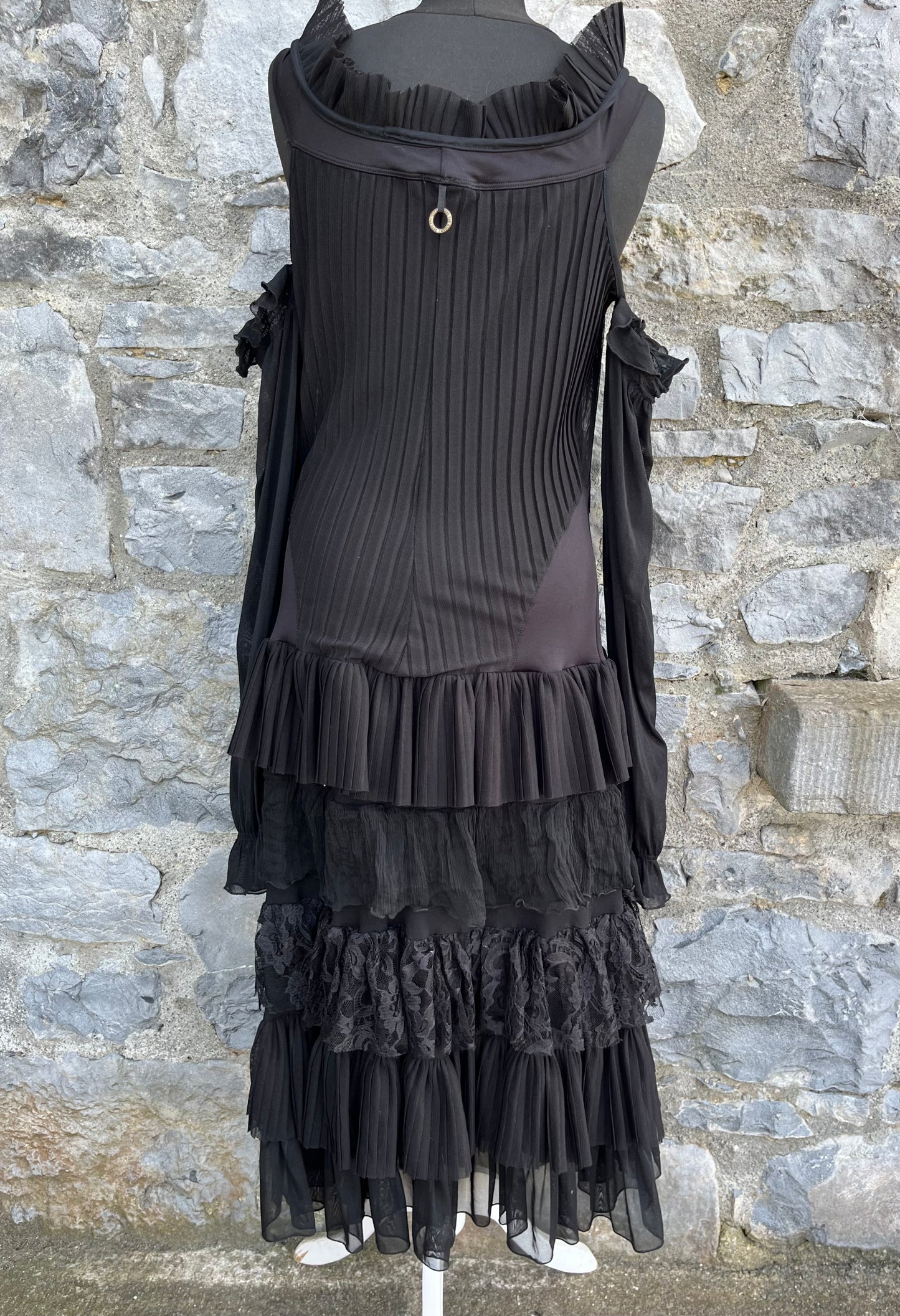 Black goth dress uk 10-12