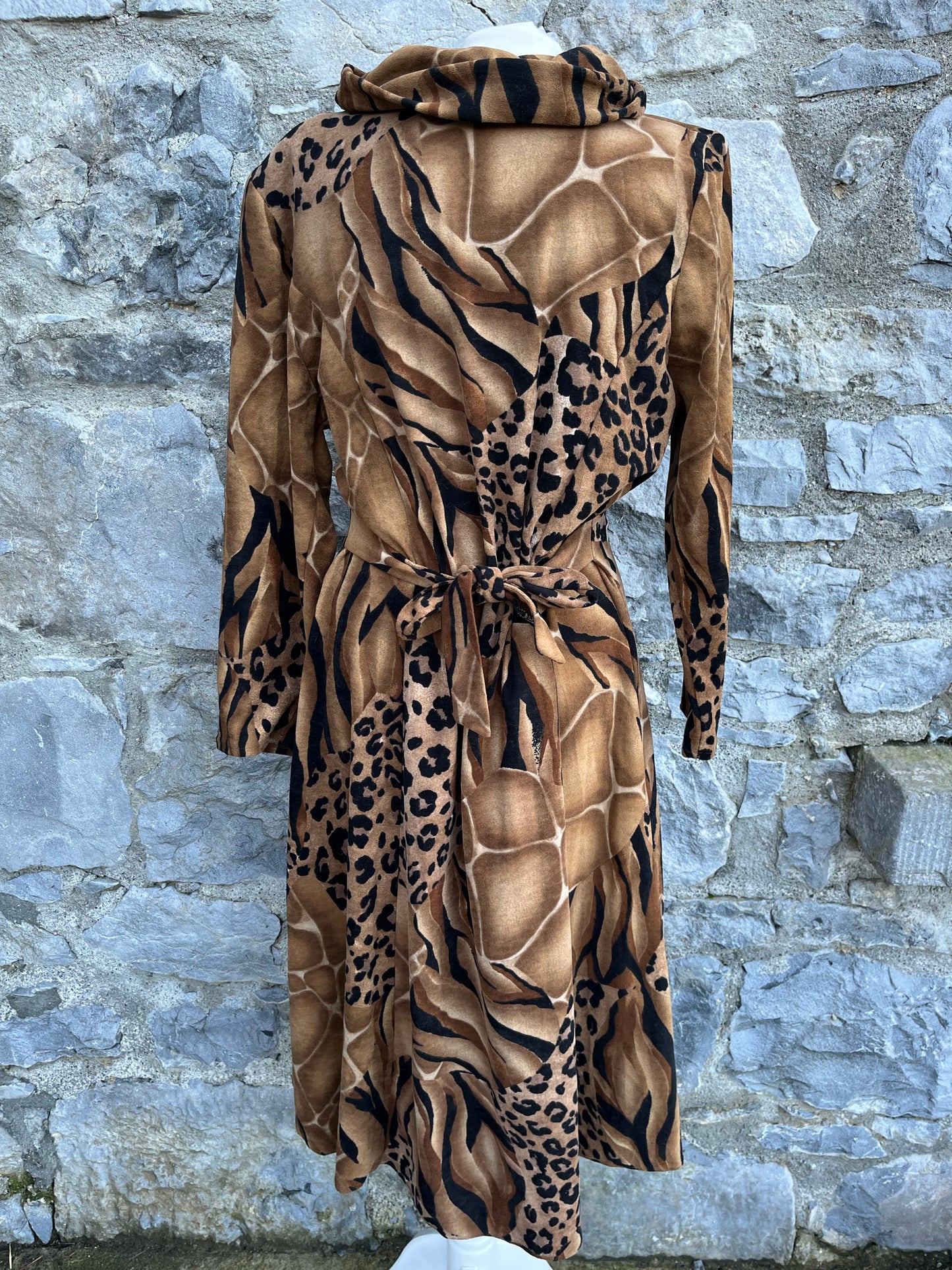 Animal prints velour dress uk 10-12