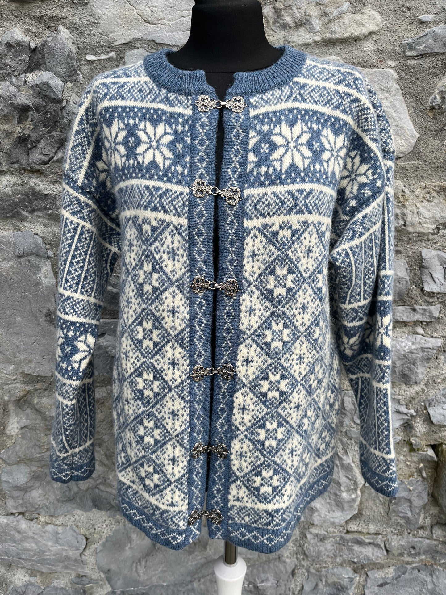 Blue Norwegian cardigan uk 12-14