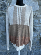 Load image into Gallery viewer, 80s Light beige jumper S/M
