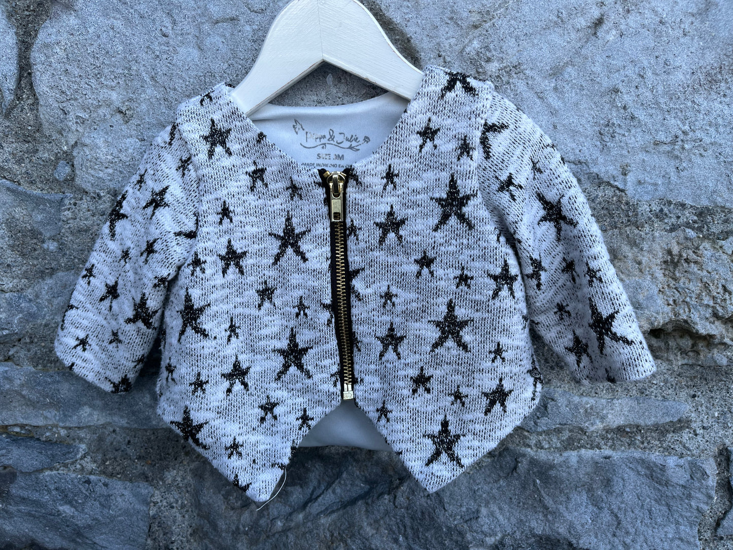 Grey stars jacket   6-9m (68-74cm)