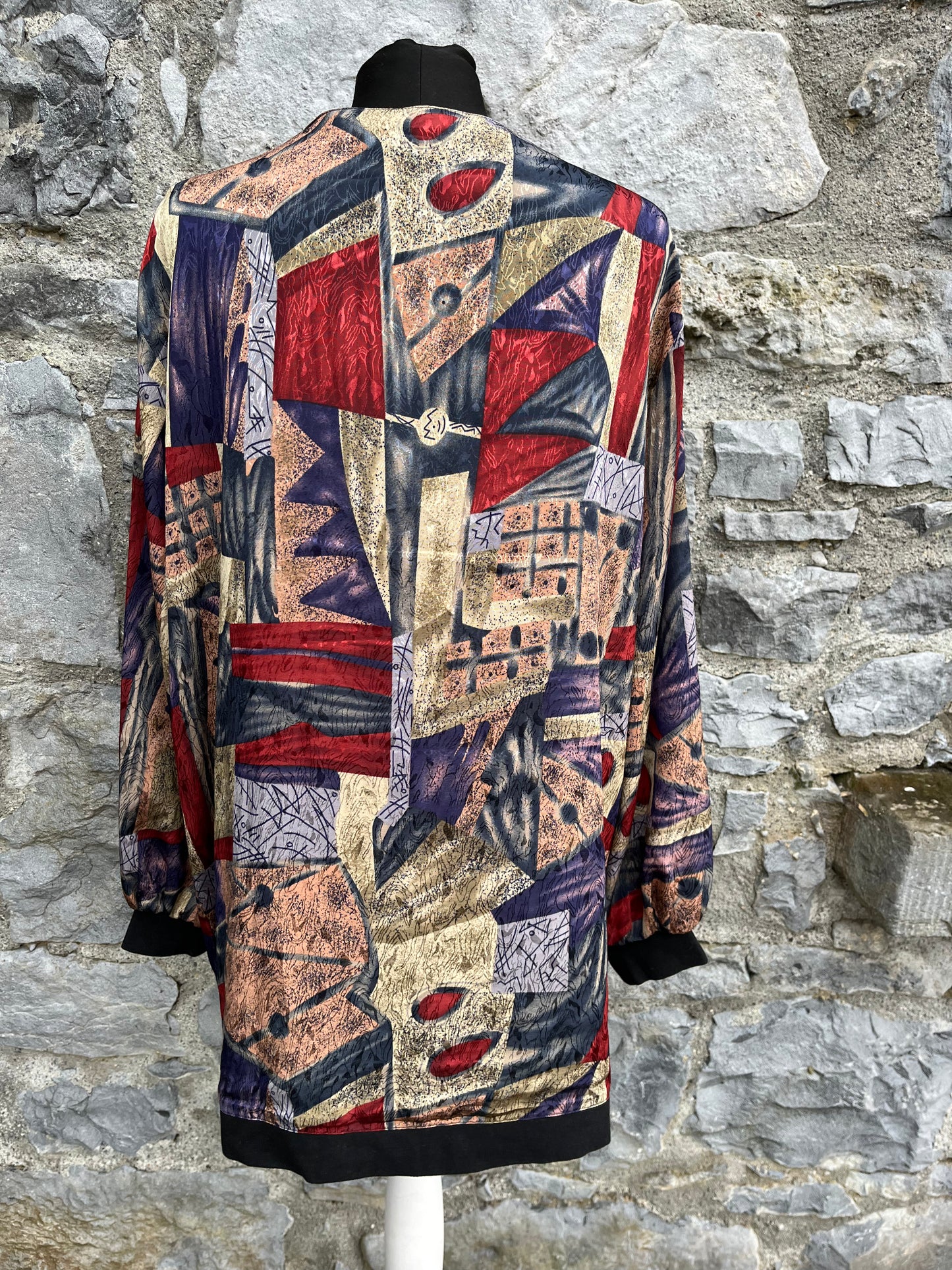 80s abstract kimono uk 14-16