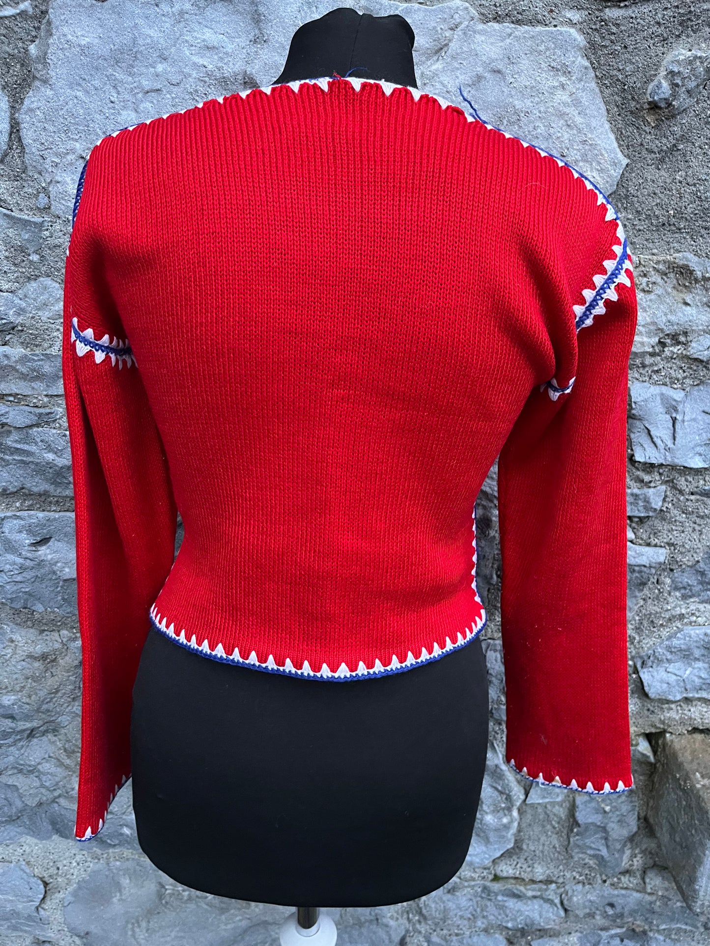 70s red jumper uk 6-8