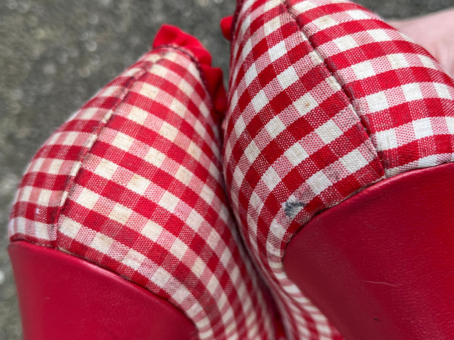 Red gingham heels uk 3 (eu 36)