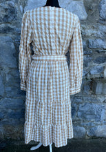 Load image into Gallery viewer, Beige check maxi dress uk 10
