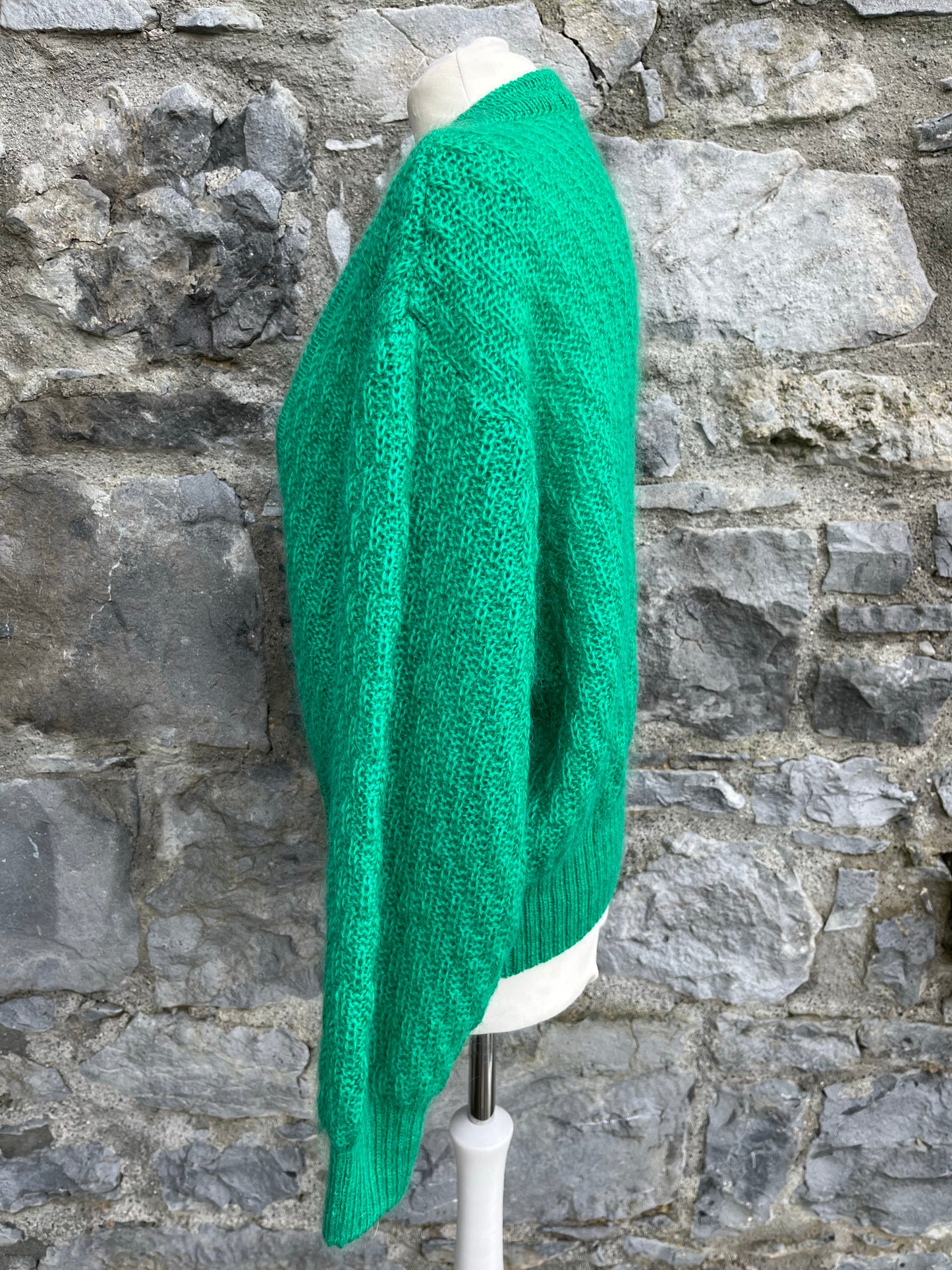 80s green cardigan uk 14-16