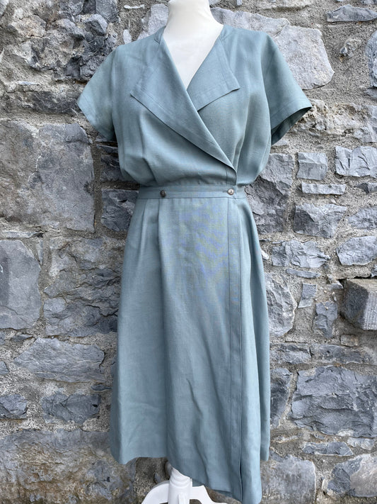 70s grey dress uk 8