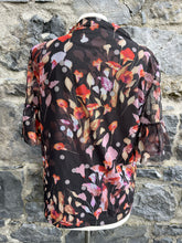 Load image into Gallery viewer, Floral sheer top  uk 12
