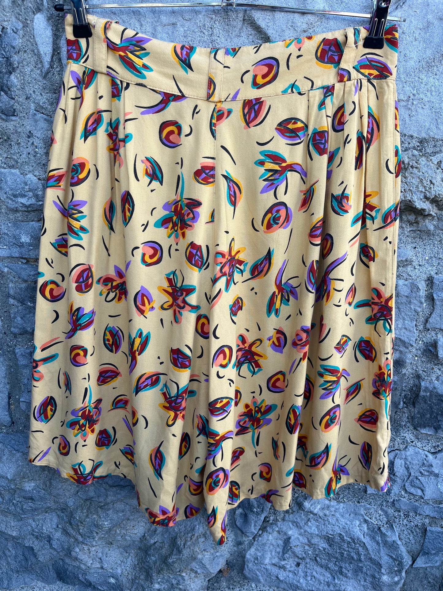 80s floral shorts uk 12