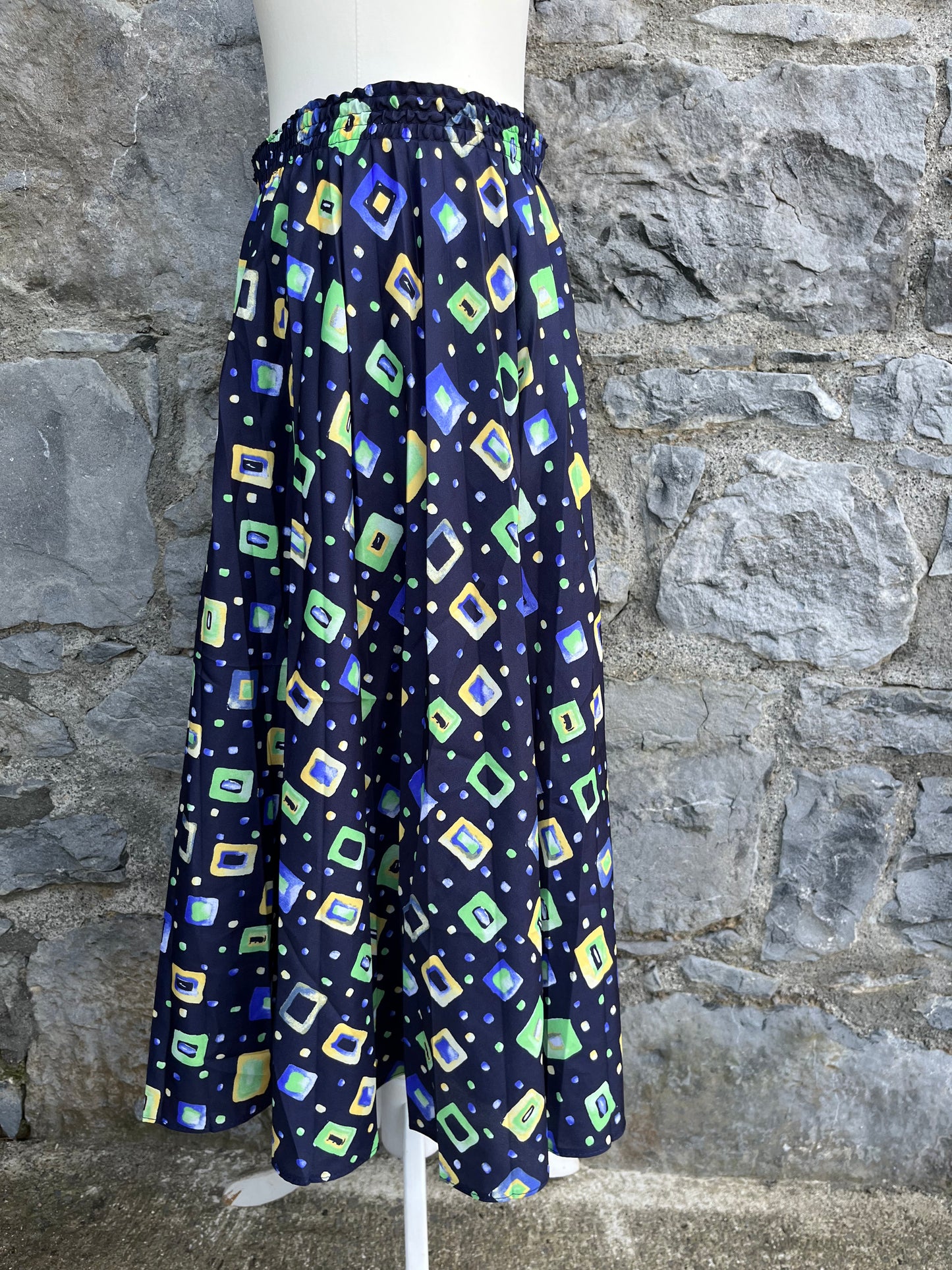 80s squares skirt uk 8-10