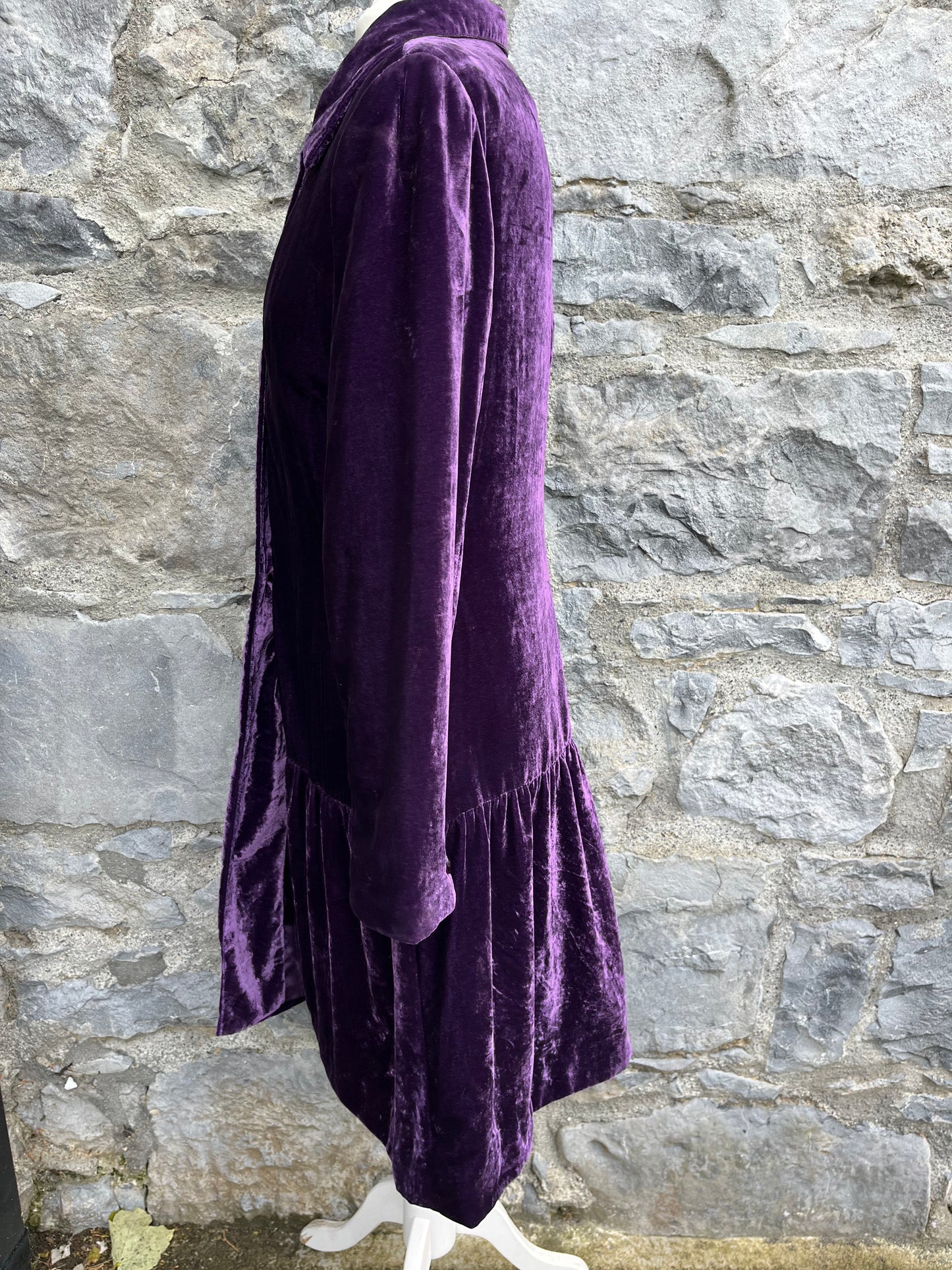 Purple velvet coat uk 8-10