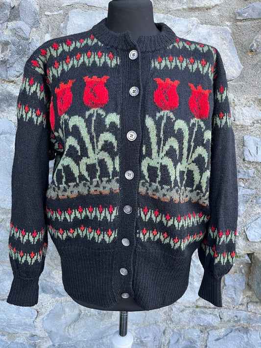 80s floral cardigan uk 8-12