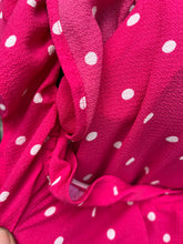 Load image into Gallery viewer, Pink polka dots maternity dress uk 10-12
