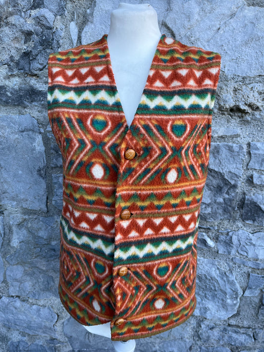 90s rusty Aztec gilet   XS