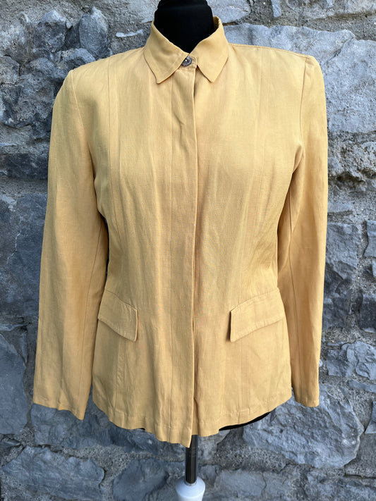 90s yellow blouse 8-10