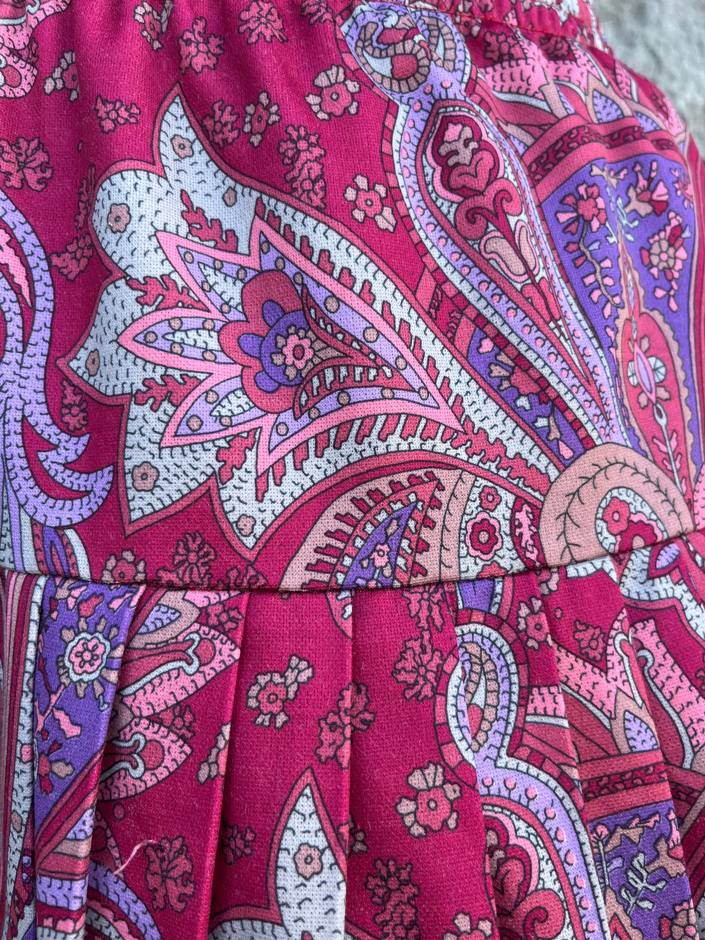 Maroon paisley skirt uk 6-10