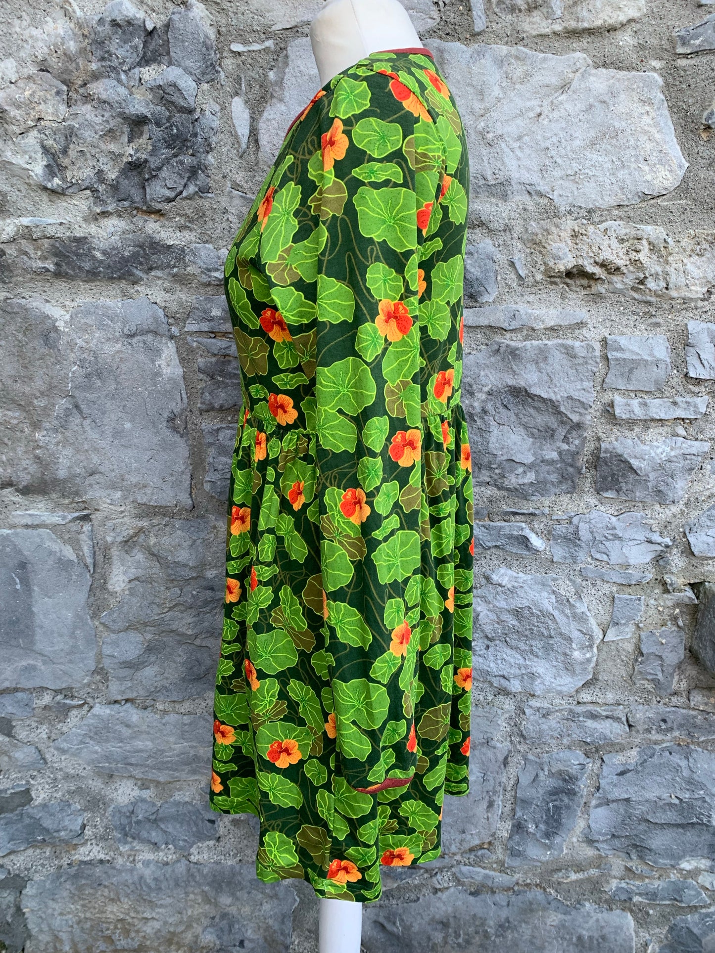 Green leaves dress   uk 10