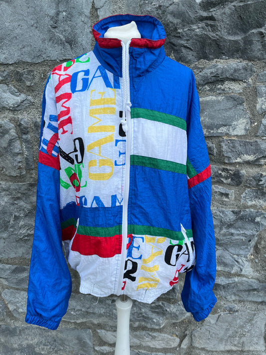 80s abstract shell jacket M/L