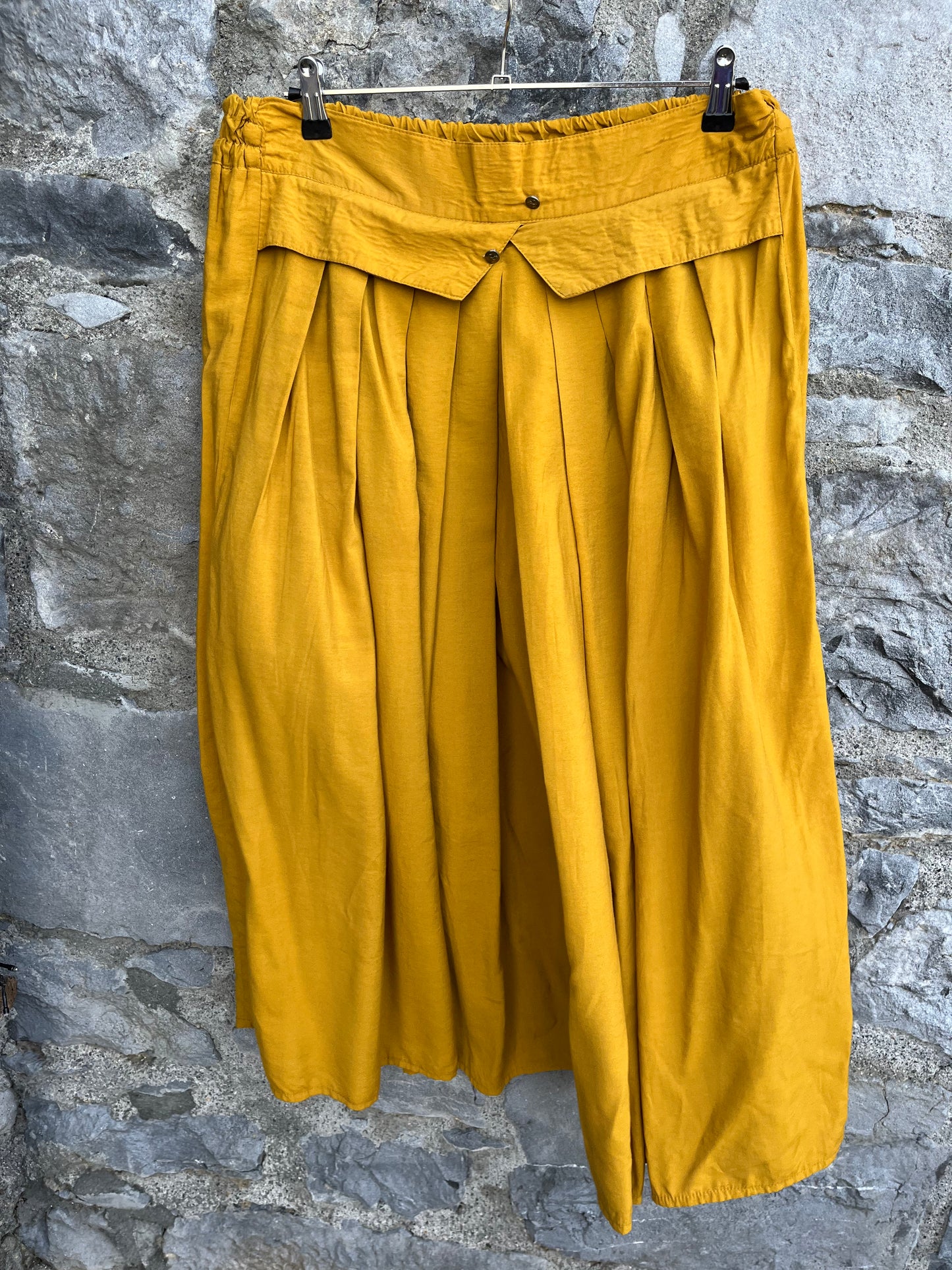 80s mustard skirt uk 12-14