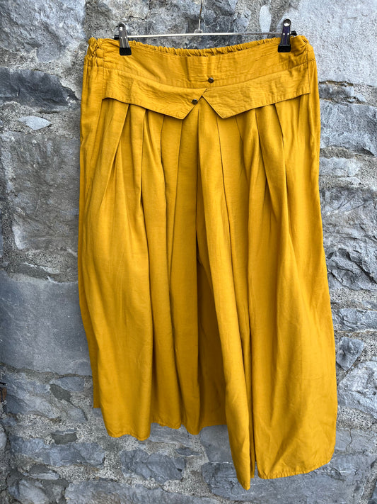 80s mustard skirt uk 12-14