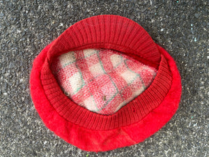 Red check hat