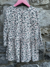 Load image into Gallery viewer, Grey floral dress  2-3y (92-98cm)
