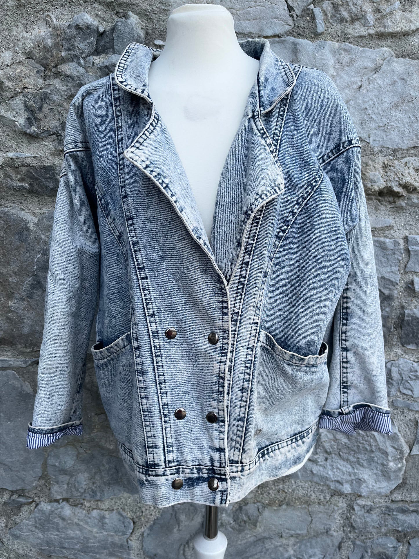 80s denim jacket uk 10-12