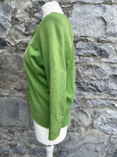Load image into Gallery viewer, Green asymmetric cardigan  uk 12
