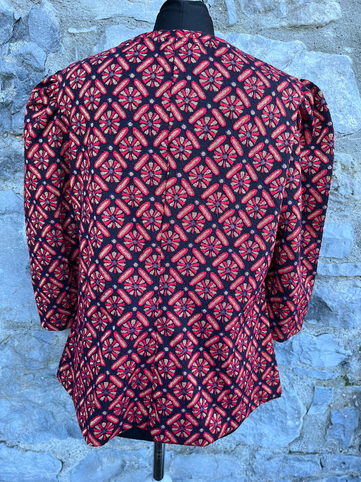 Red geometric top uk 14