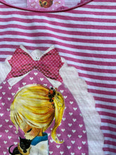 Load image into Gallery viewer, Pink stripy top   18-24 (86-92cm)

