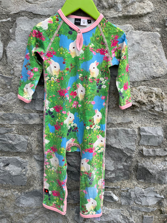 Bunnies onesie  12-18m (80-86cm)