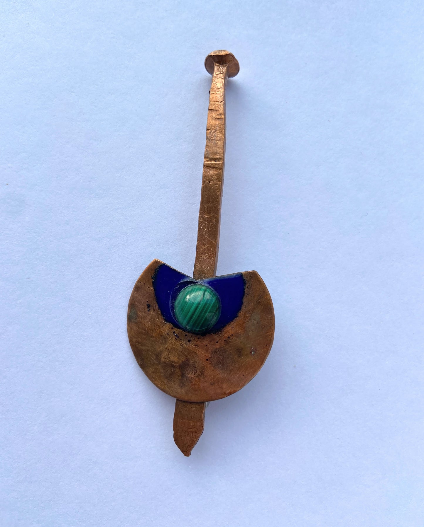 Copper brooch