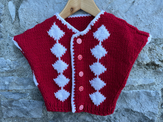 Christmas knitted gilet  12-18m (80-86cm)