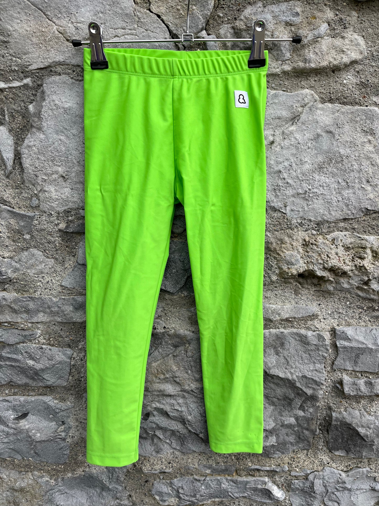 Lime green leggings  5-6y (110-116cm)