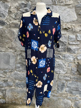 Load image into Gallery viewer, 80s wrinkled floral dress uk 12
