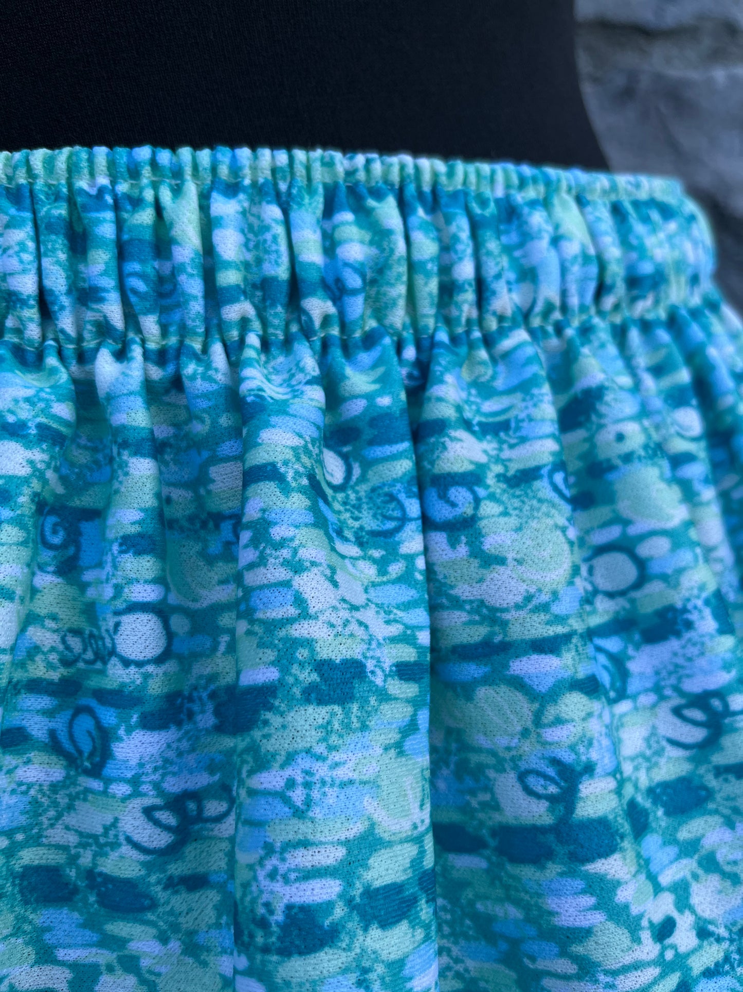 80s green skirt uk 10-12