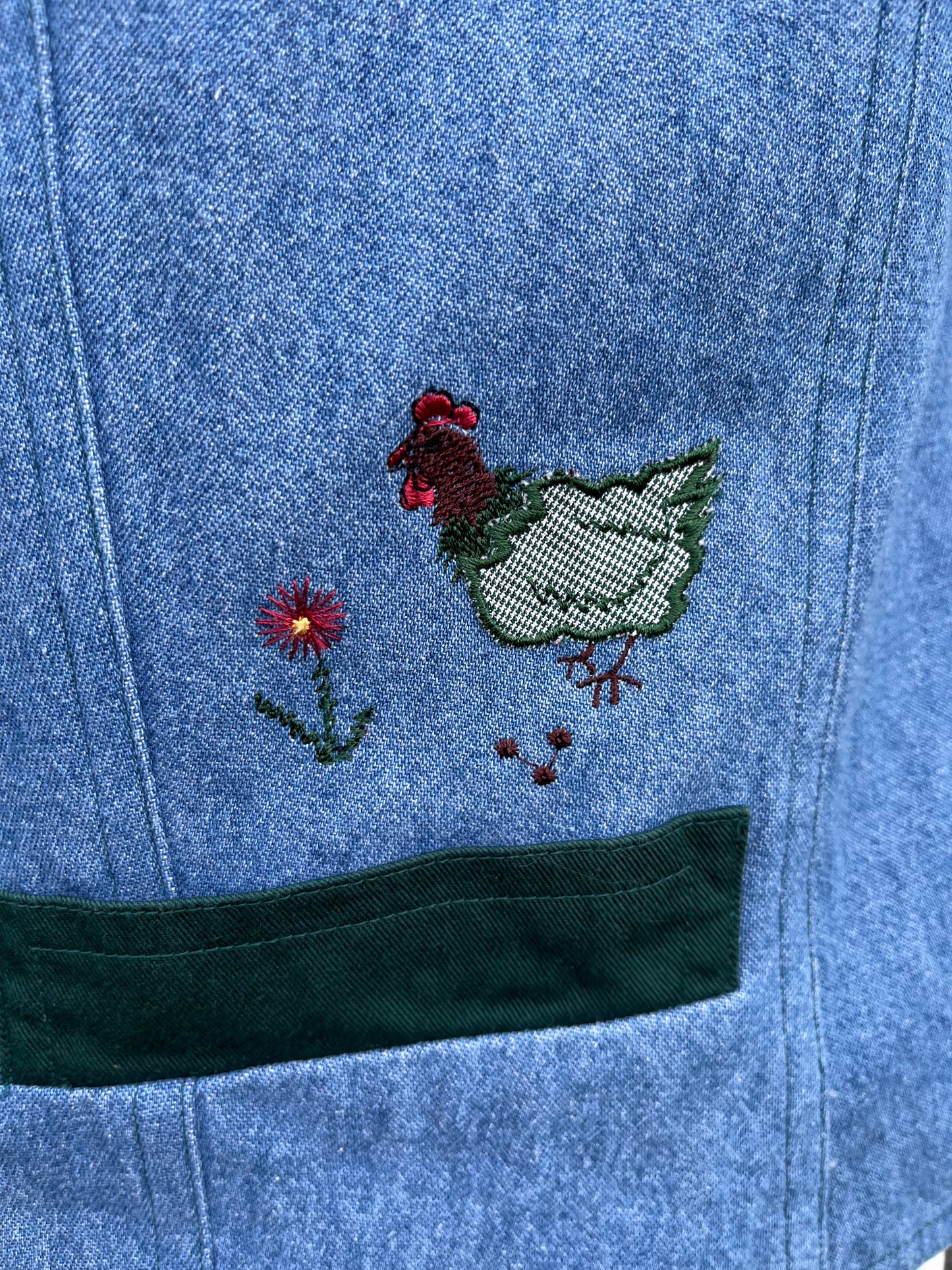 90s denim waistcoat Small