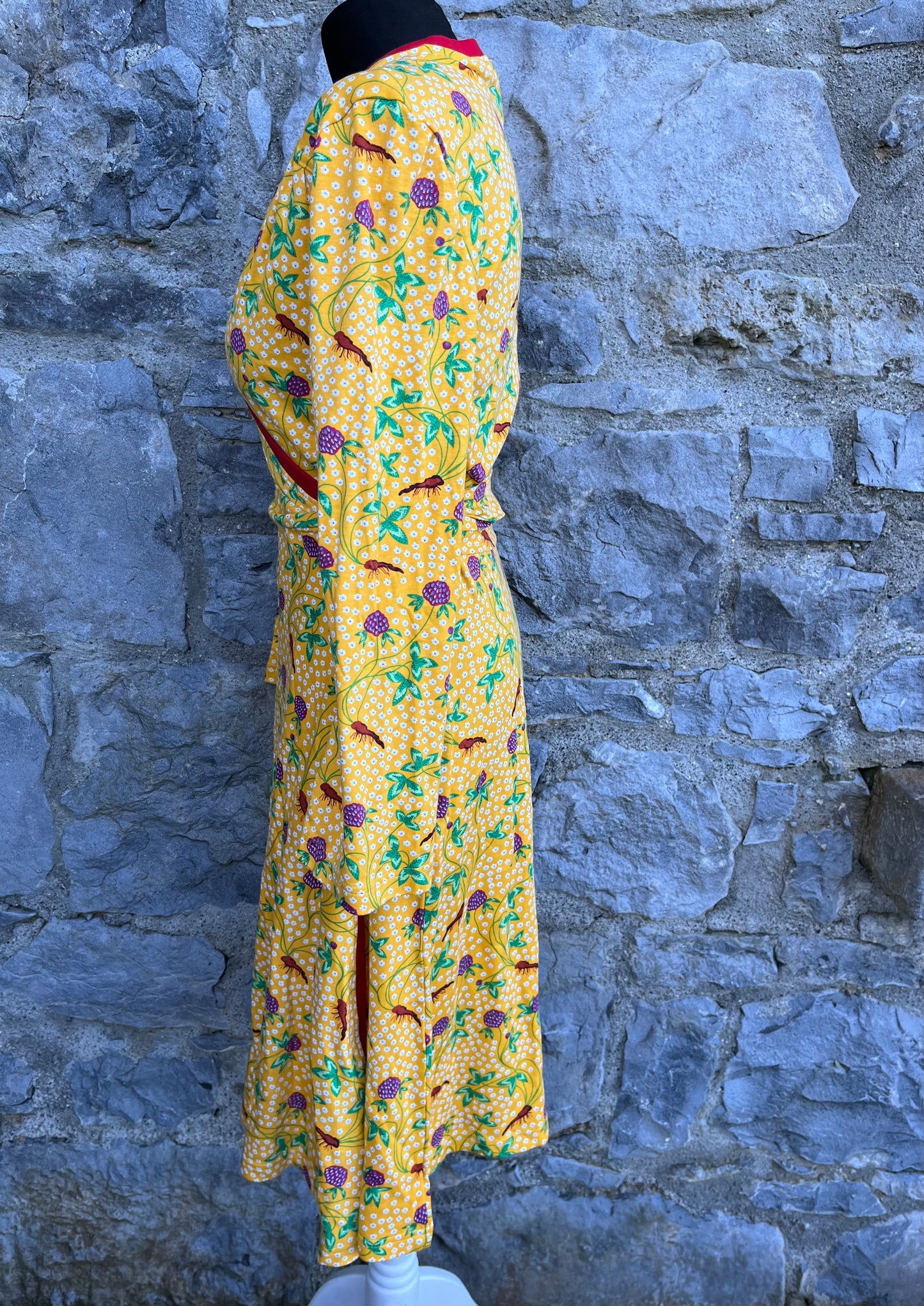 Yellow clover wrap dress uk 10-12