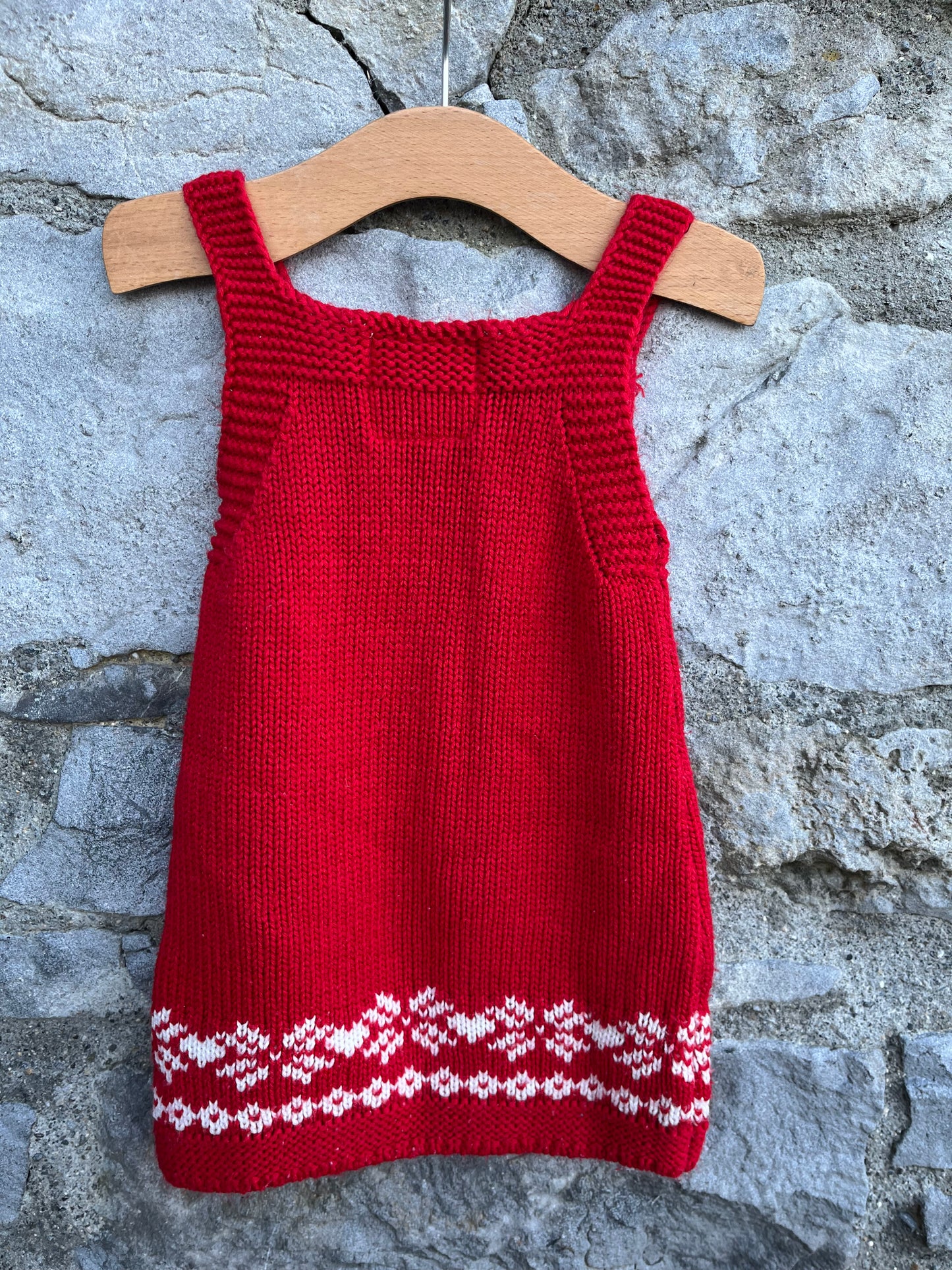 Reindeer knit pinafore   9-12m (74-80cm)